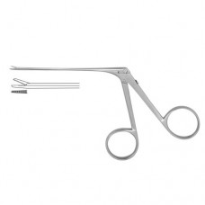 Micro Alligator Forceps Serrated-Straight Stainless Steel, 8 cm - 3" Jaw Size 4.0 x 0.6 mm